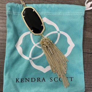 *Price for set!* Kendra Scott Black Tassel Necklace and Earring Set